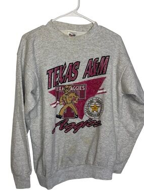 🩶 Vintage TNT Texas A&M Aggies Graphic Crewneck Sweatshirt Adult XL NCAA 🏈